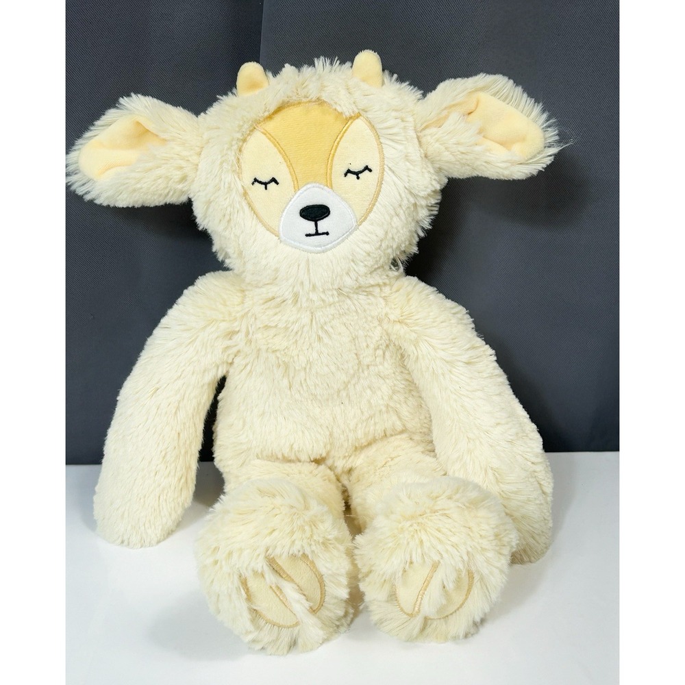 Slumberkins Buttercup Ibex Kin Stress Relief Stuffed Animal Silky Fur Yellow